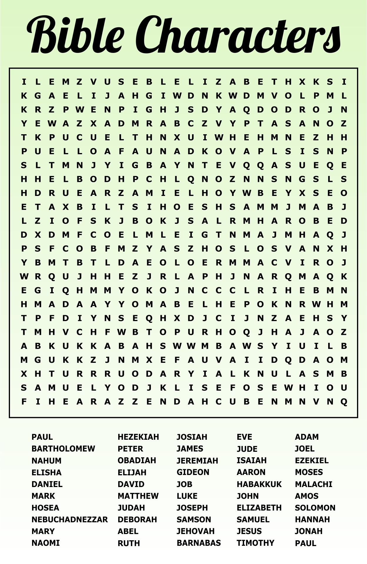 Bible Games For Ladies 10 Free PDF Printables Printablee