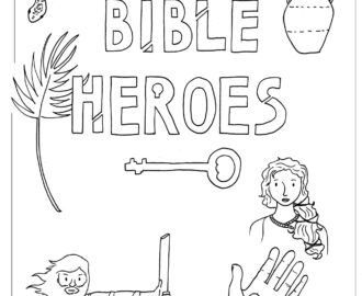 Bible Heroes Coloring Page Ministry To Children