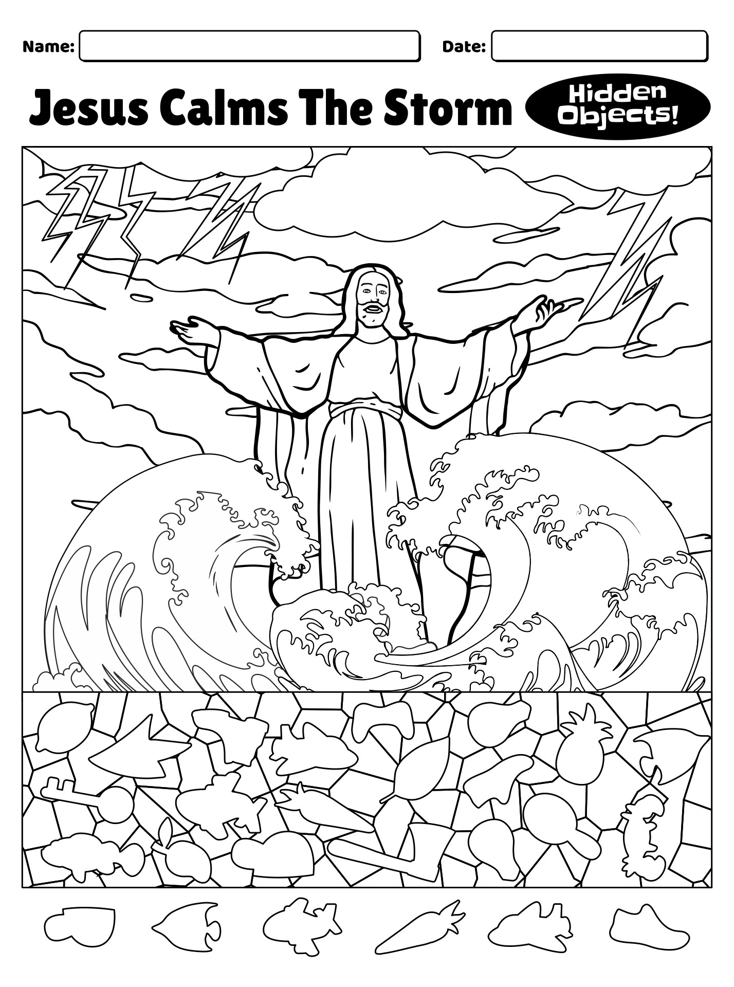 Bible Hidden Objects Puzzle 10 Free PDF Printables Printablee