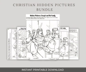 Bible Hidden Picture Hidden Pictures Faith Based Worksheet Christian Activity Christian Coloring Christian Puzzle Christian Printable Etsy
