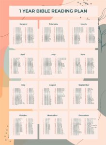 Bible In A Year Plan Free Printable