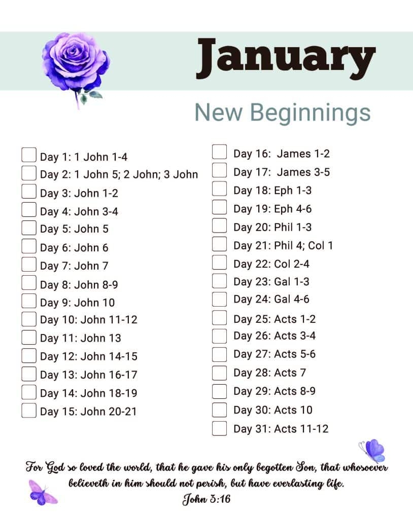 Bible In A Year Reading Plan Bible Verses For You