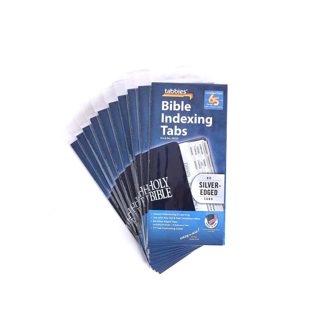 Bible Index Tabs Silver Tabbies Pk10 SWANSON CHRISTIAN PRODUCTS