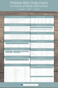 Bible Information Charts Water On Thirsty Land
