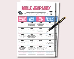 Bible Jeopardy Printable Etsy