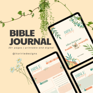 Bible Journal Editable Canva Template Digital And Printable By Itsririedesigns Raket PH