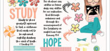 Bible Journal Girl Clip Art Kit Printable Stickers PDF PNG Etsy
