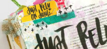 Bible Journaling Layered Tabs Tutorial tabcrush Illustrated Faith