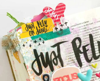 Bible Journaling Layered Tabs Tutorial tabcrush Illustrated Faith