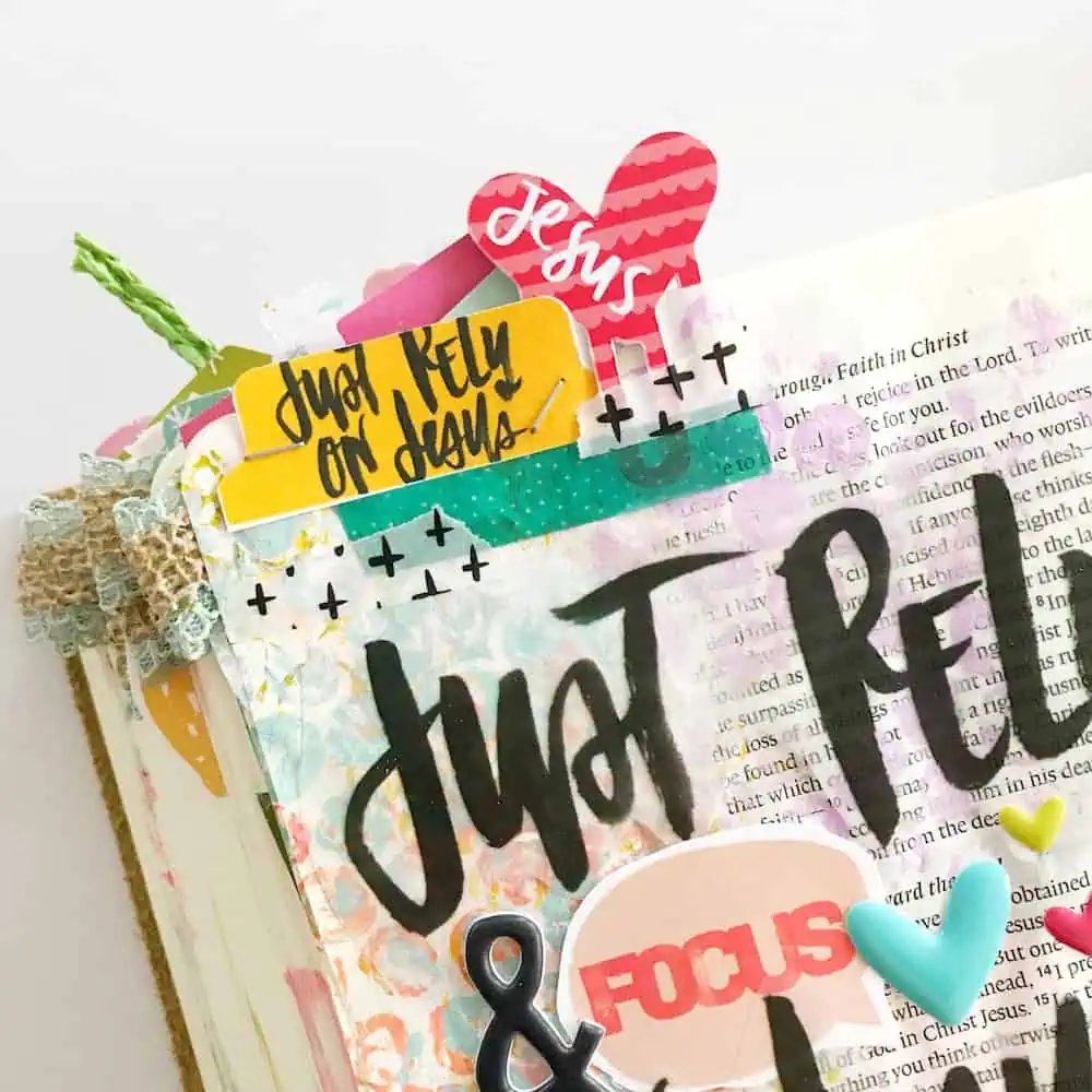 Bible Journaling Layered Tabs Tutorial tabcrush Illustrated Faith