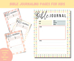 bible journaling pages for kids printable bible journal page