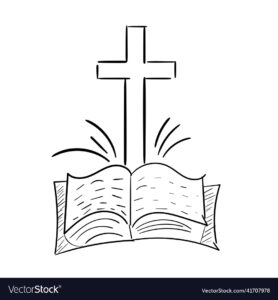 bible journaling printable and template royalty free vector