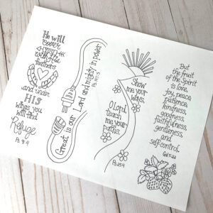 Bible Journaling Templates Scripture Bookmarks Printable Bible Coloring Bookmarks Printable Scripture Bookmarks Etsy