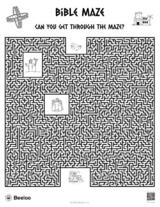 Bible Maze Beeloo Printable Crafts And Activities For Kids