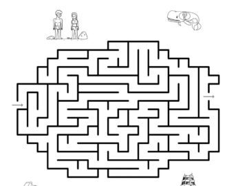 Bible Maze Beeloo Printable Crafts And Activities For Kids