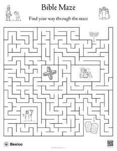Bible Maze Beeloo Printable Crafts And Activities For Kids