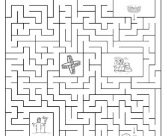 Bible Maze Beeloo Printable Crafts And Activities For Kids