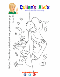 Bible Memory Verse Coloring Page Jacob s Dream Free Children s Videos Activities