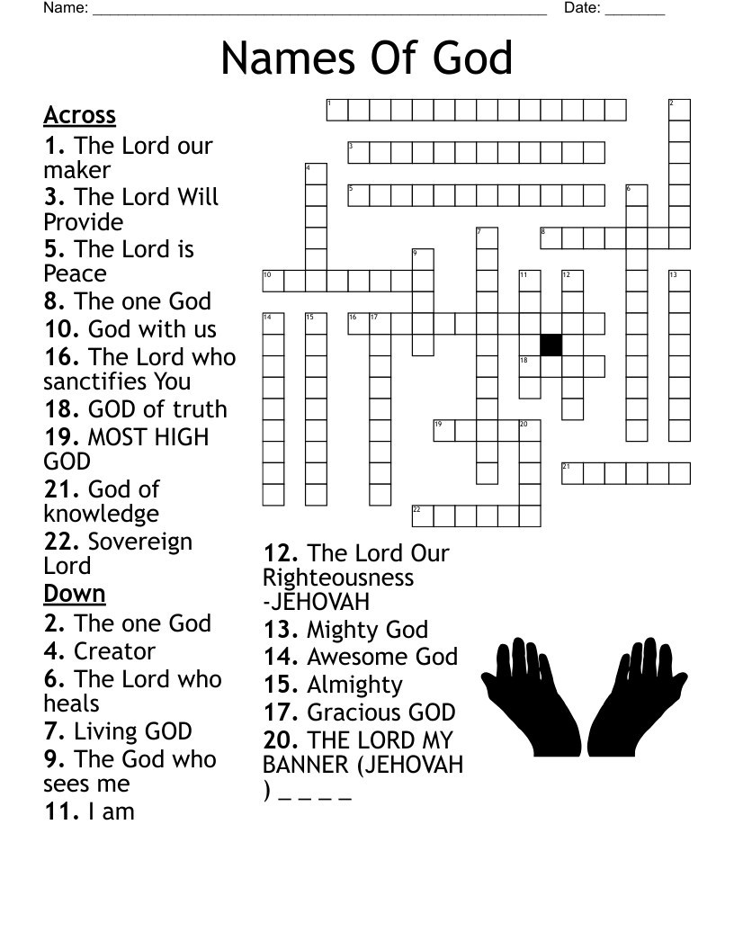 Bible Names And Meanings Worksheet WordMint