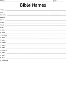 Bible Names Word Scramble WordMint