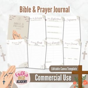 Bible Prayer Journal Faith s Biz Academy