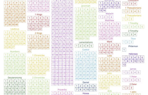 bible reading chart