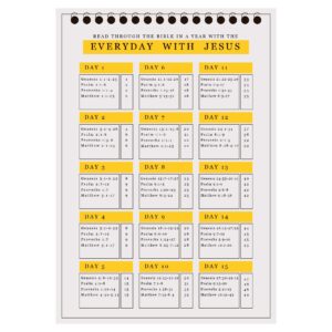 Bible Reading Charts 10 Free PDF Printables Printablee