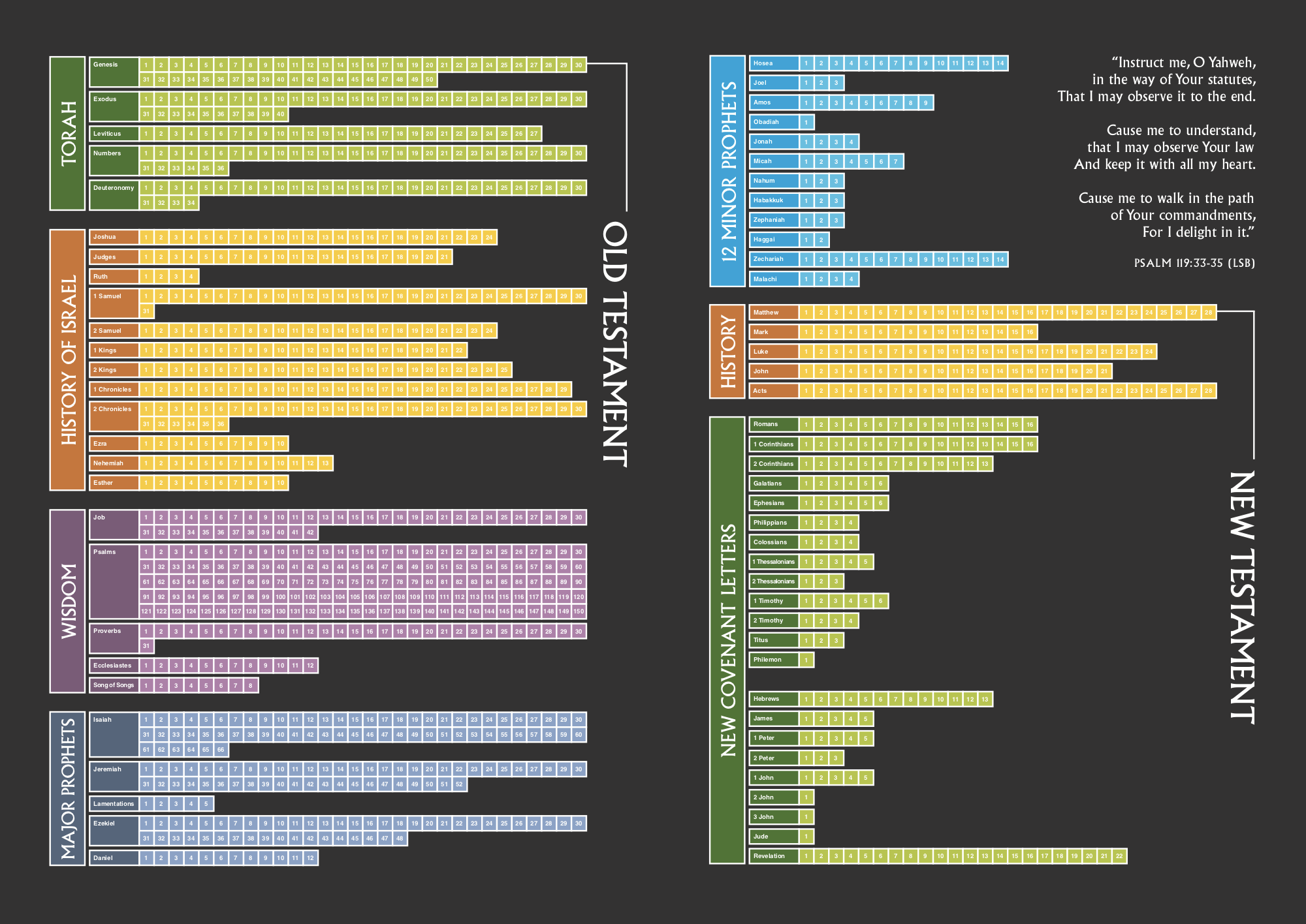 Bible Reading List Designed Visual Chart PDF Nordic Preacher