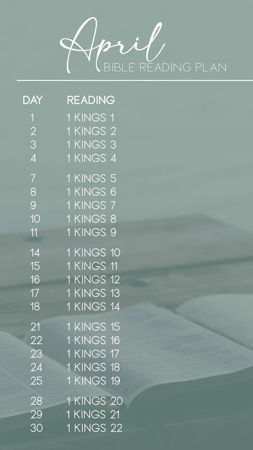Free Printable 2 Year Bible Reading Plan