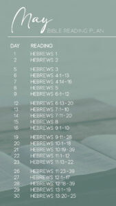 Bible Reading Plan