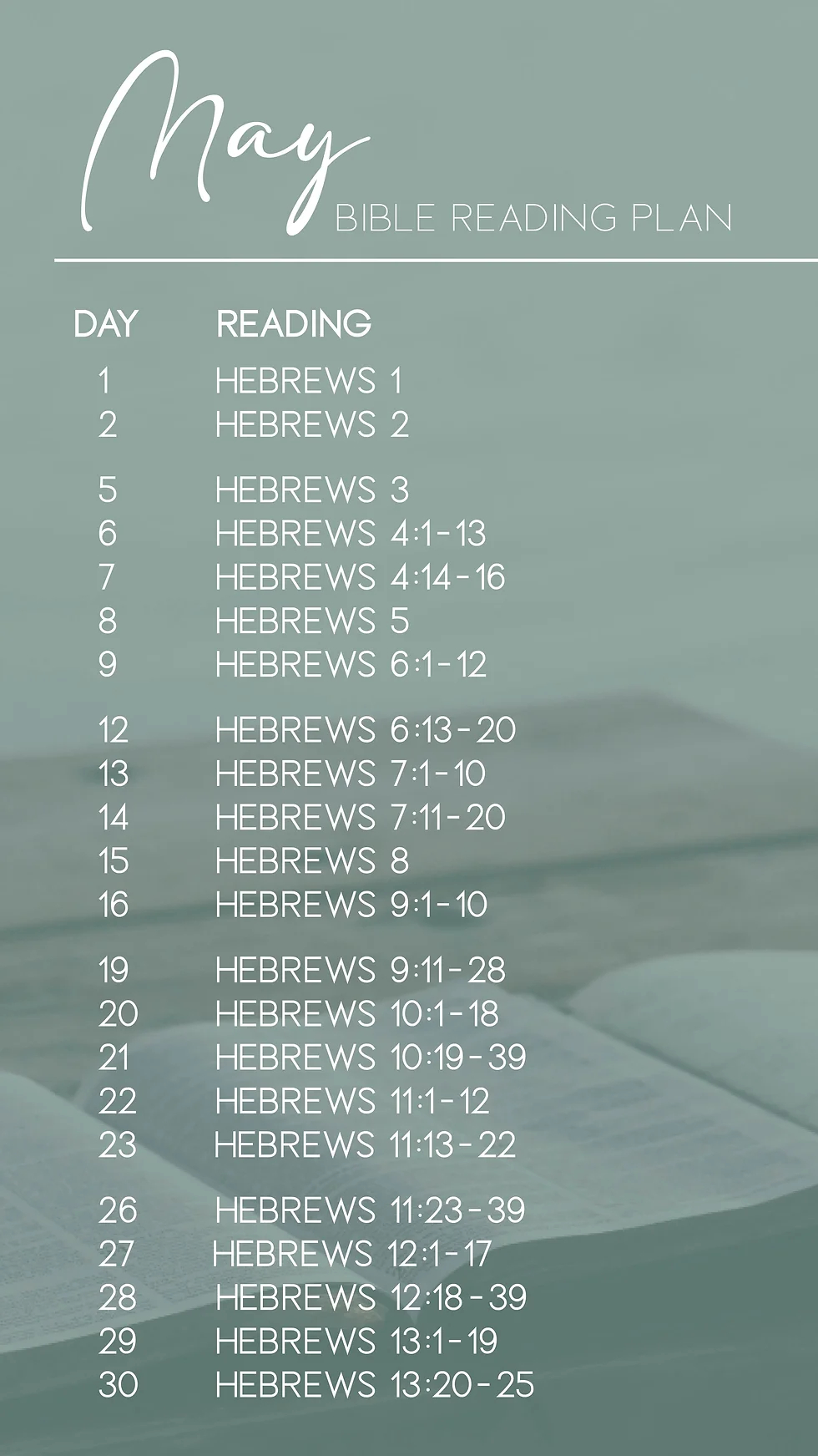 Bible Reading Plan