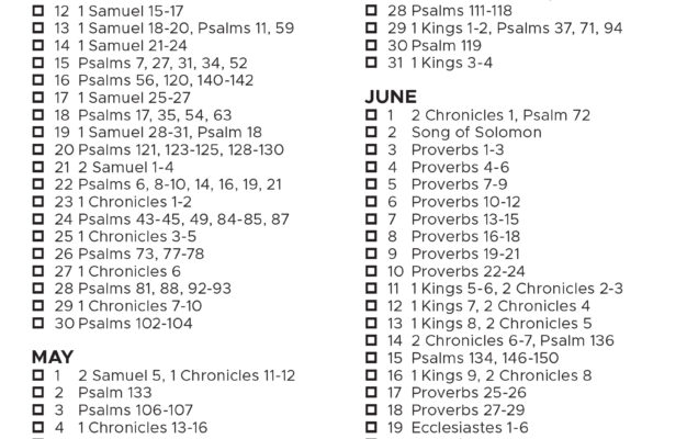 Bible Reading Plan Agape Church Citirea Bibliei Intr un An De Zile La Biserica Agape