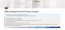 Bible Reading Plan By M Cheyne Template Notion Marketplace