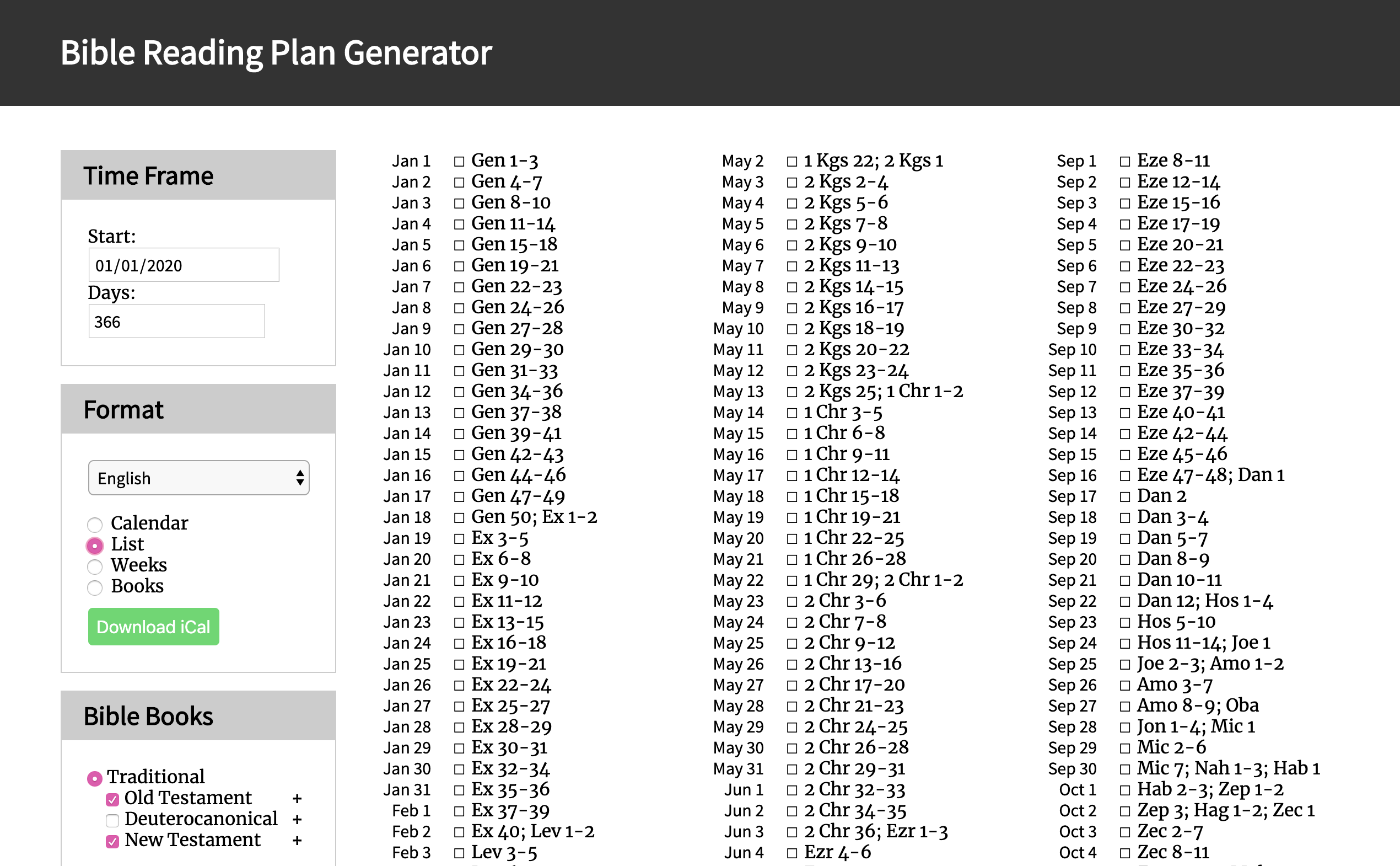 Bible Reading Plan Daily Reading 2025 Bible Reading Plan 