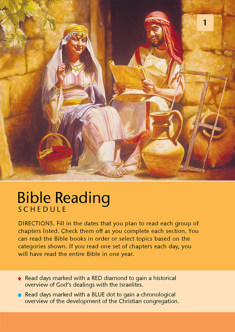 Free Printable Bible in 1 Year Reading Plan Brochure