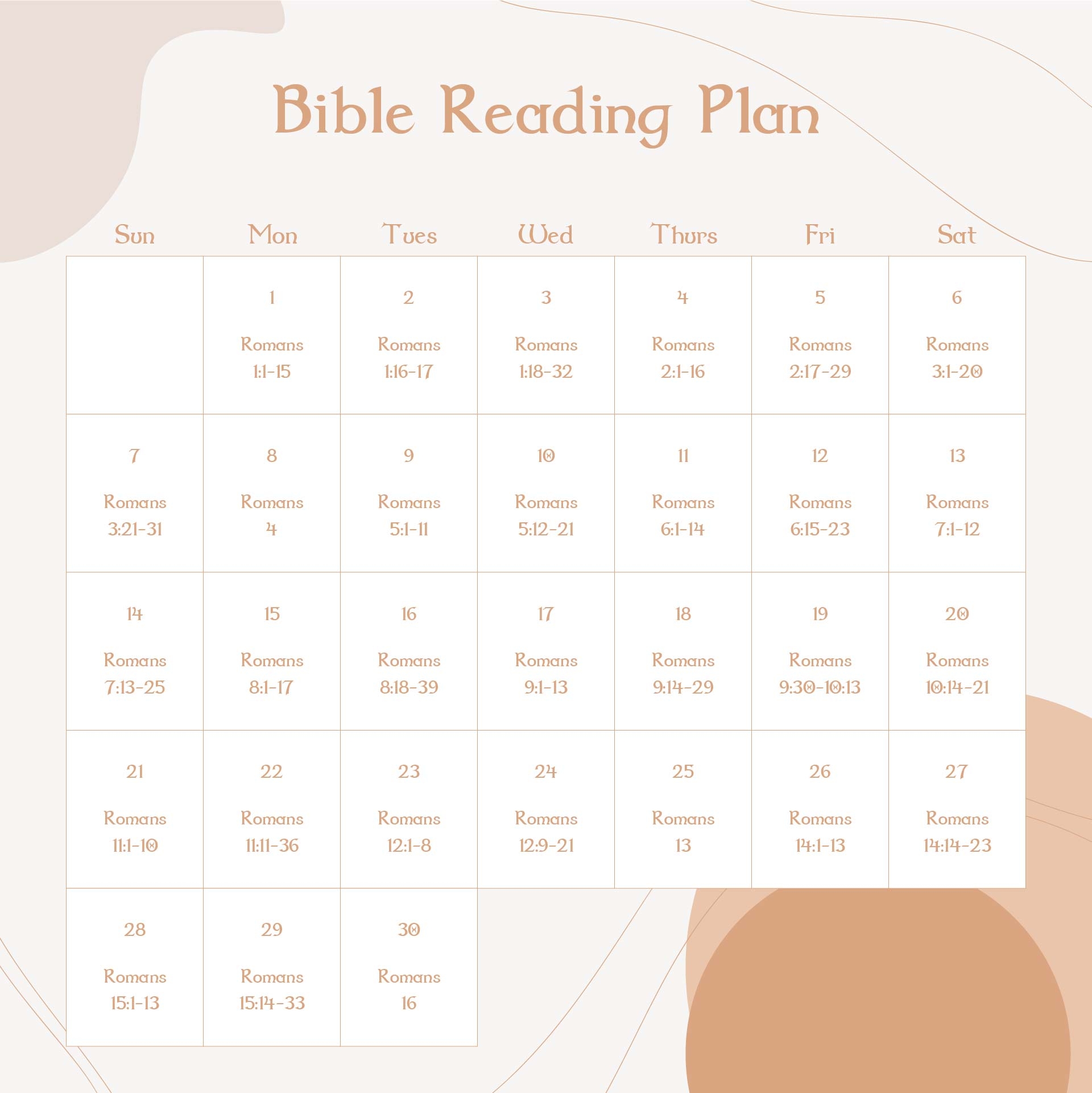 Bible Reading Plans 10 Free PDF Printables Printablee