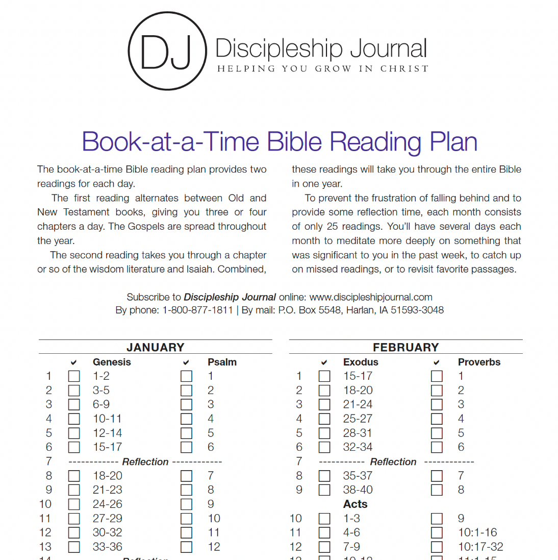 bible reading plans desert hills bible church
