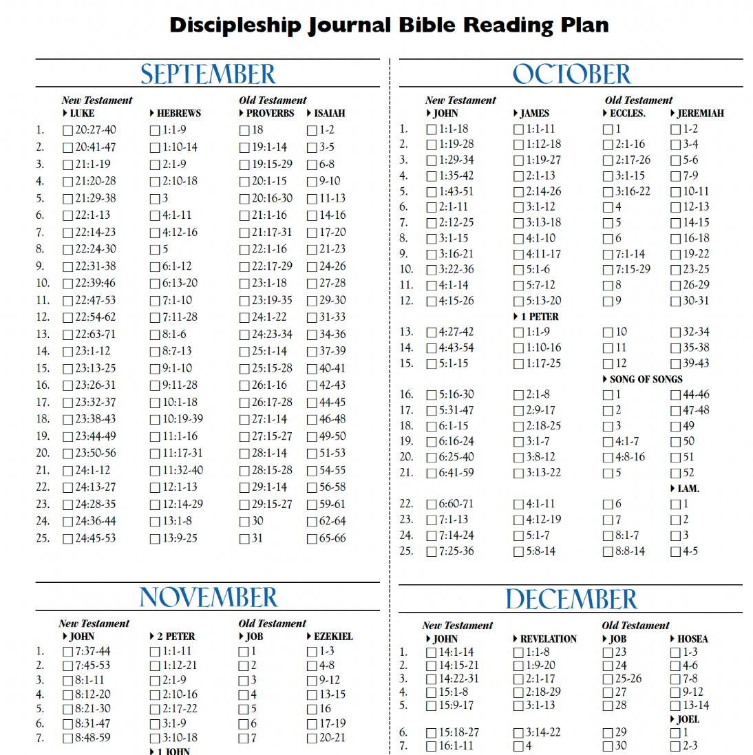 bible reading plans desert hills bible church