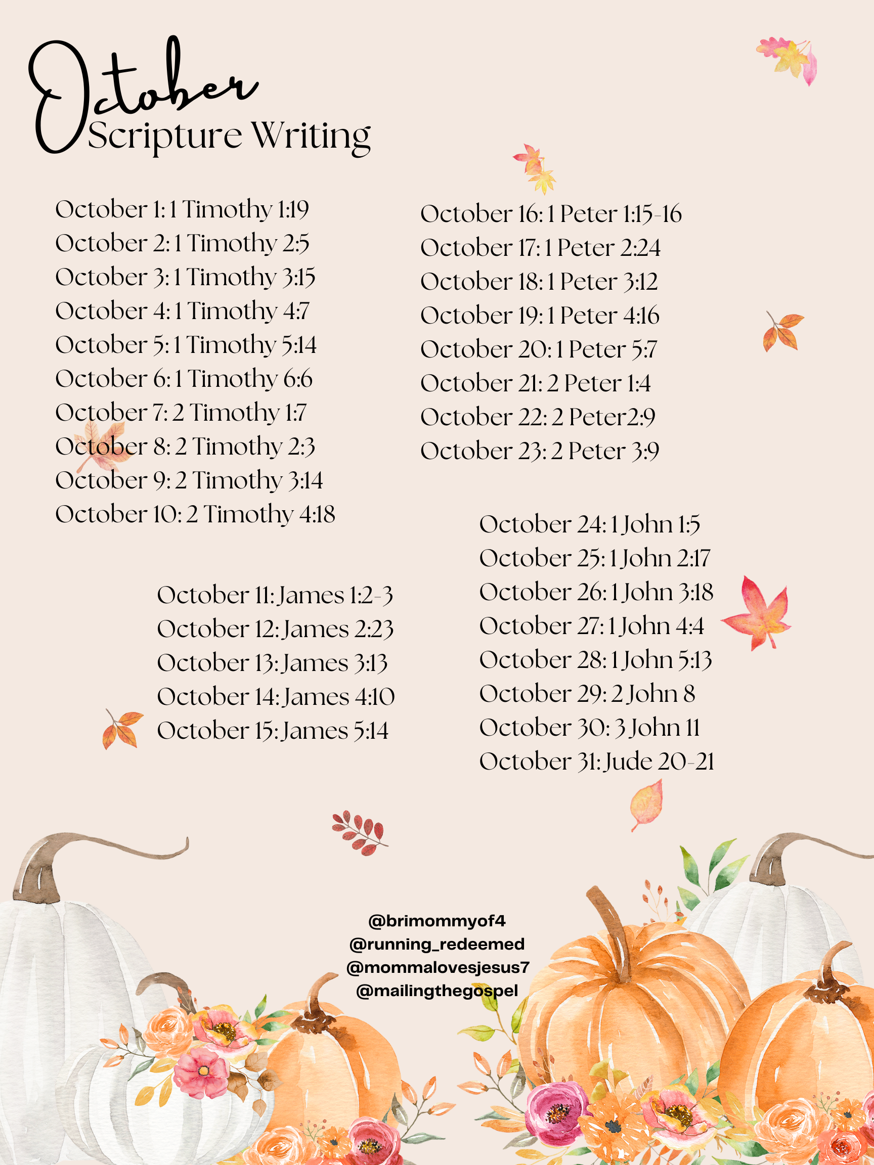 Bible Reading Plans Running Redeemed