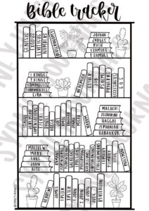 Bible Reading Tracker Digital Download