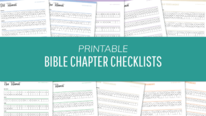 Bible Reading Trackers 6 FREE Bible Chapter Checklists