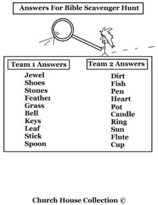 Bible Scavenger Hunt