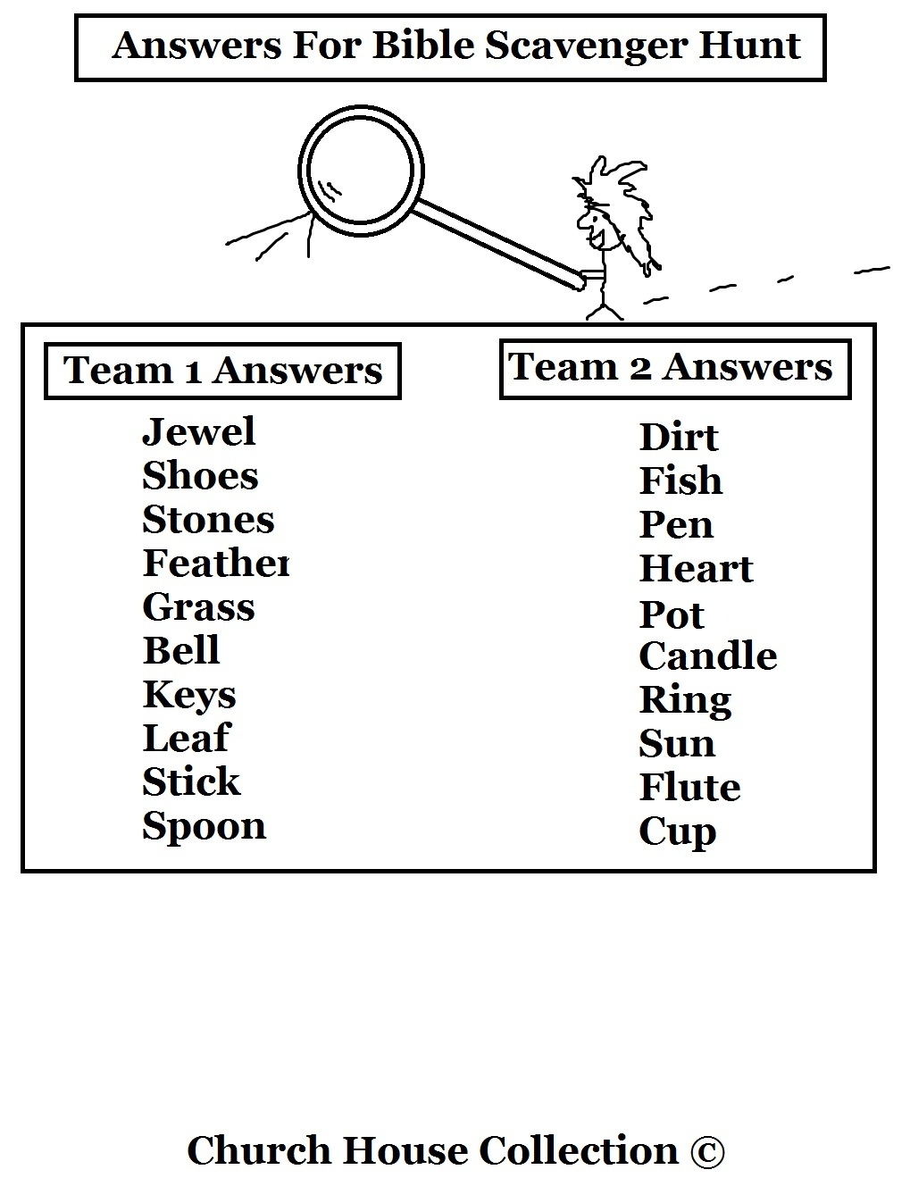 Bible Scavenger Hunt