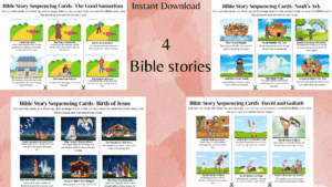 Bible Sequencing Cards Teach Kids The Stories Of The Bible With Printable Cards Classful