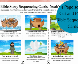 bible sequencing cards teach kids the stories of the bible with printable cards classful