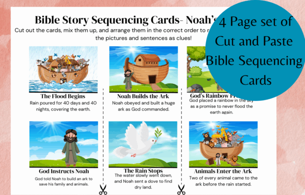 bible sequencing cards teach kids the stories of the bible with printable cards classful