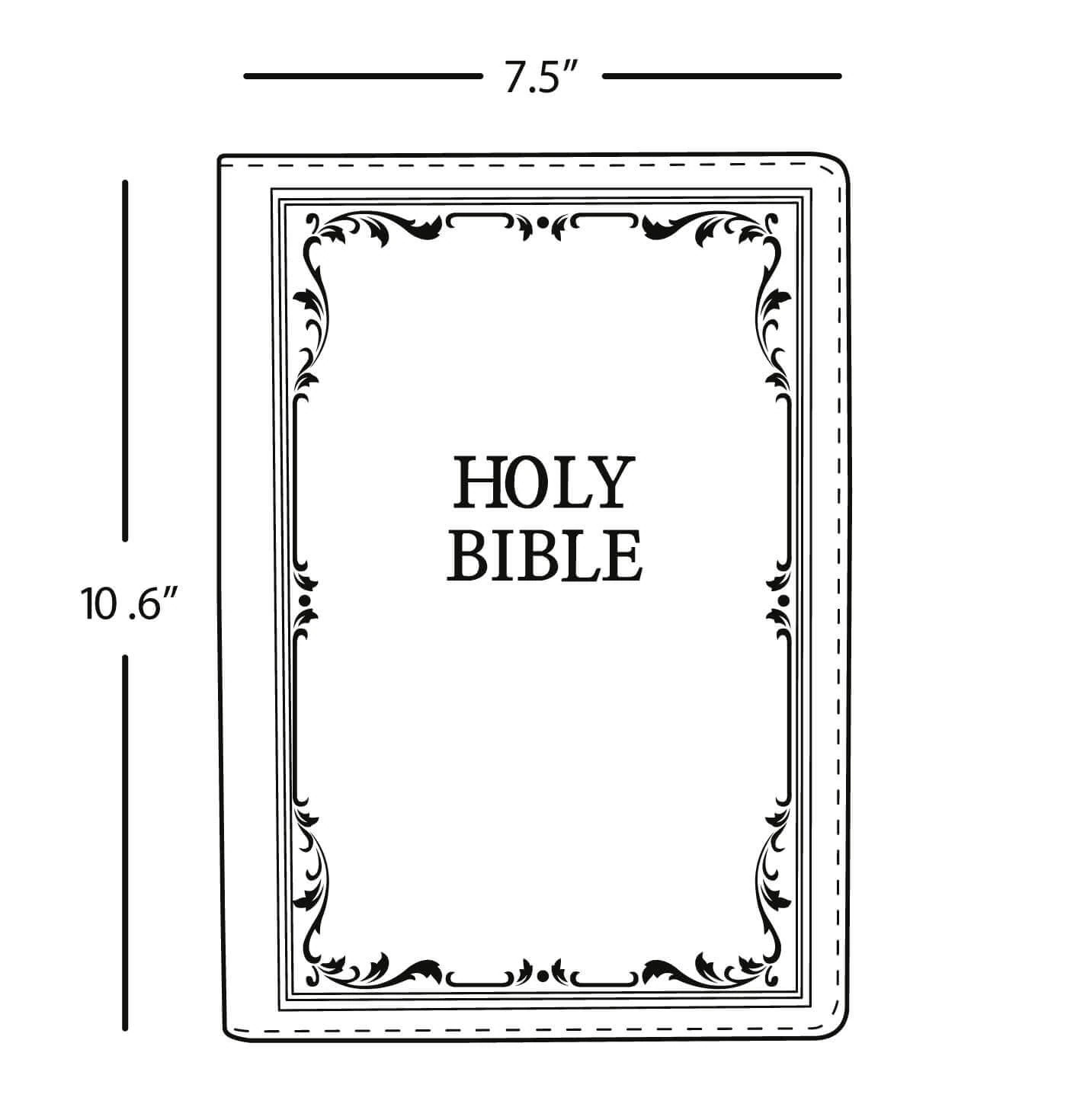 Bible Sizes Chart
