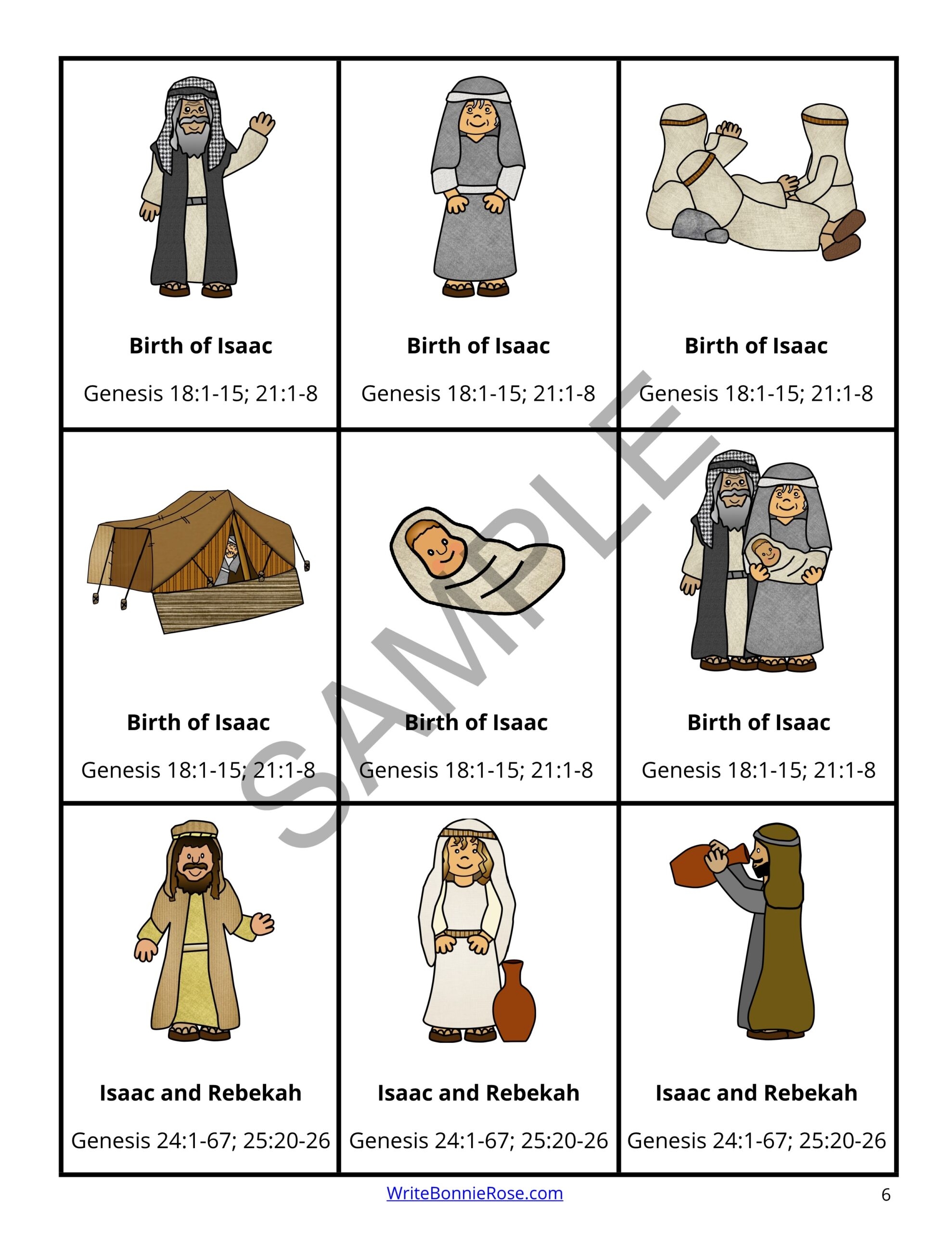 Bible Story Card Game Old Testament Made By Teachers