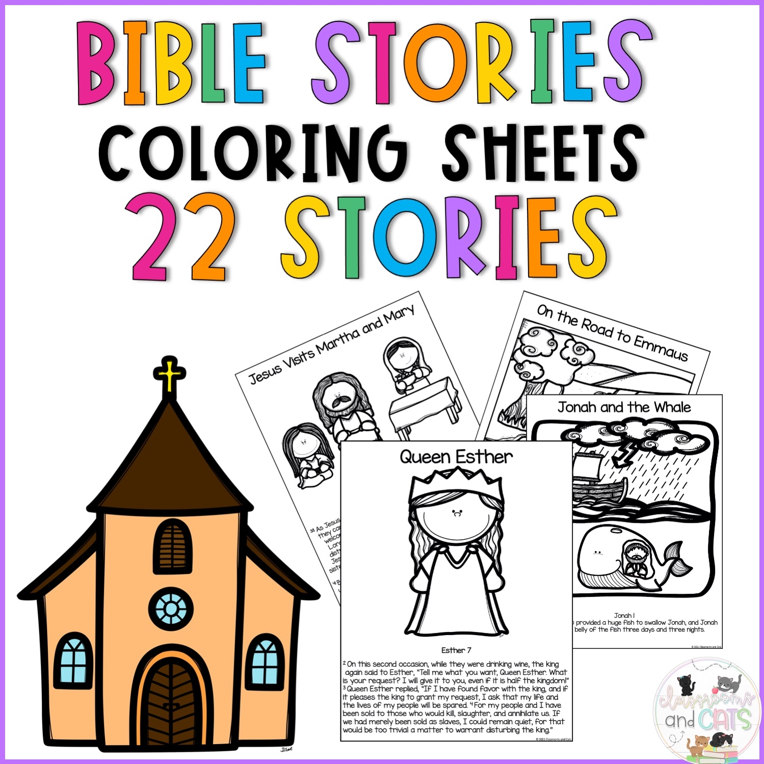 Bible Story Coloring Pages Free Printable
