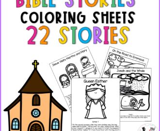 bible story coloring pages made by teachers